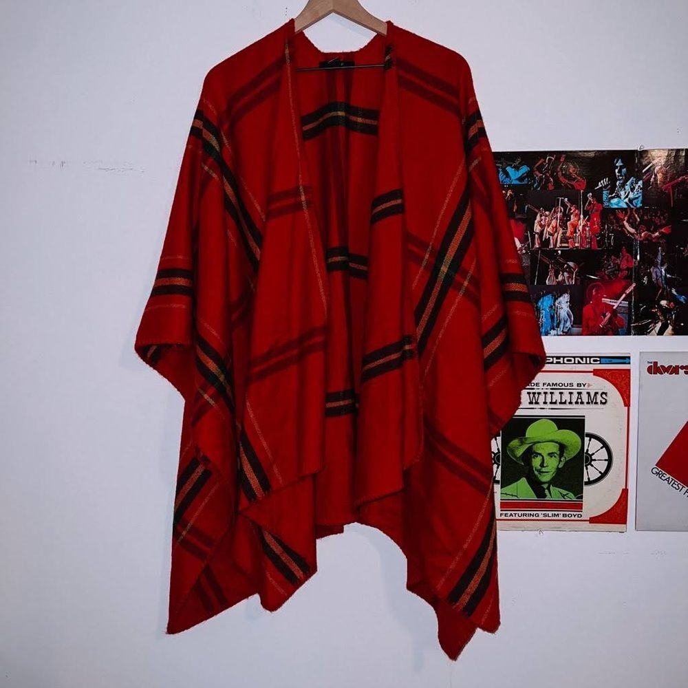 Plaid Flannel Shawl - Picture 6 of 11